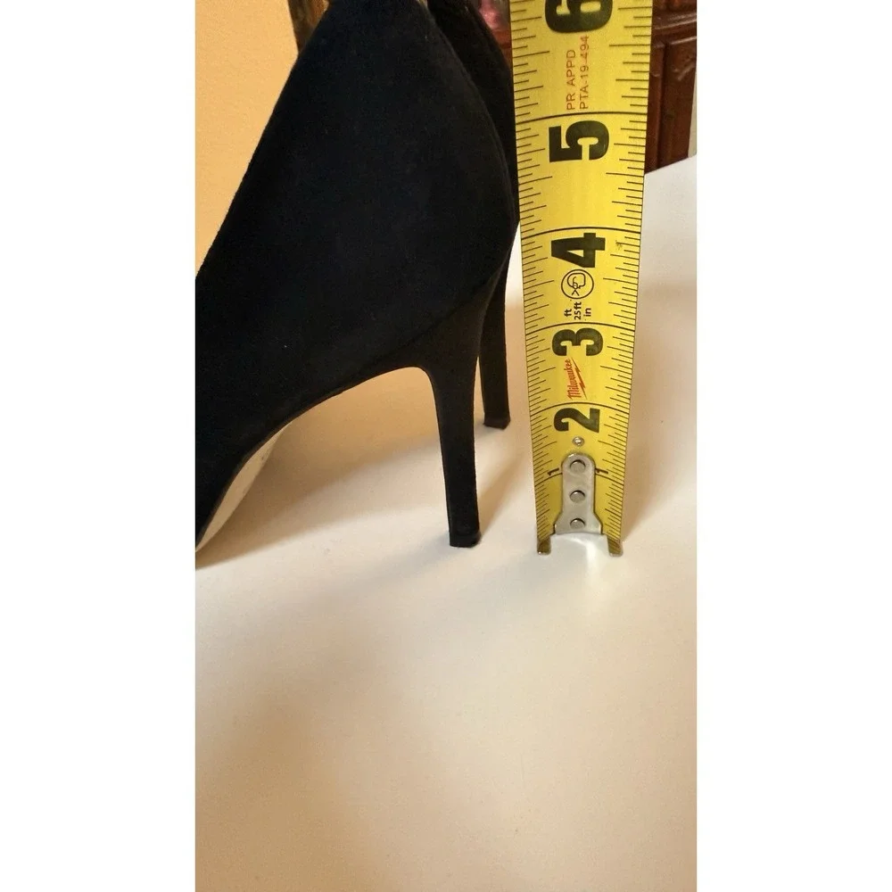 Sam Edelman Hazel Black Suede Pointed Toe Pumps Women's Size 8 Heels
